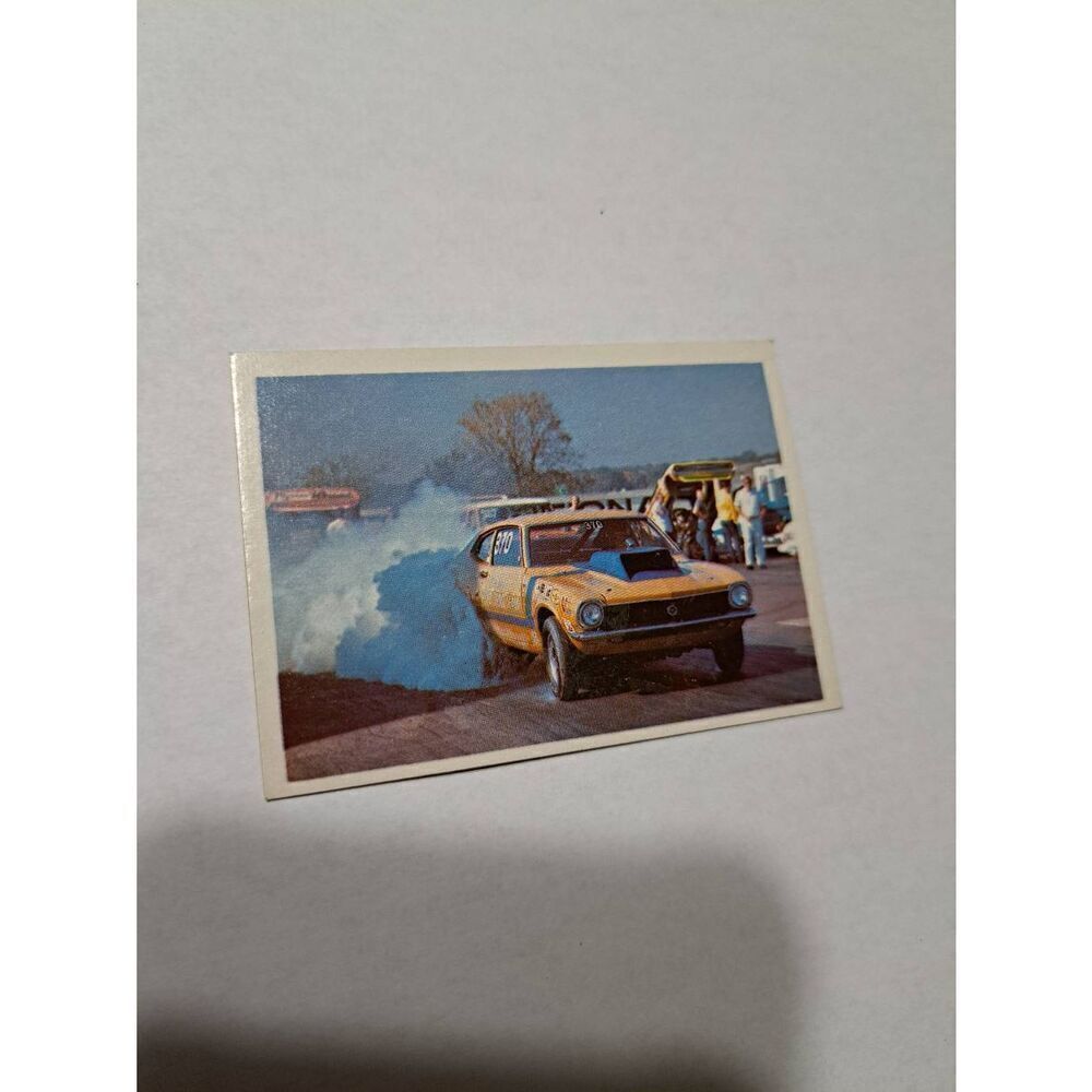 Vintage 1971 Dick Loehrs Maverick Super Stock Fleer AHRA Race Car Trading Card